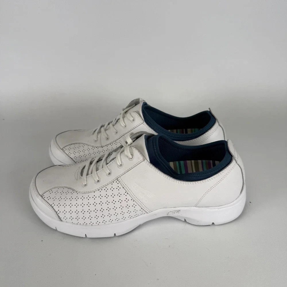 Women's Dansko Elise Sneakers White /Blue Size 42